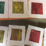 Tirages de gravures en école 2016