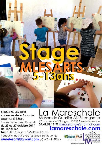 Oct 2017 MLESARTS Stage vacances Toussaint à La Mareschale